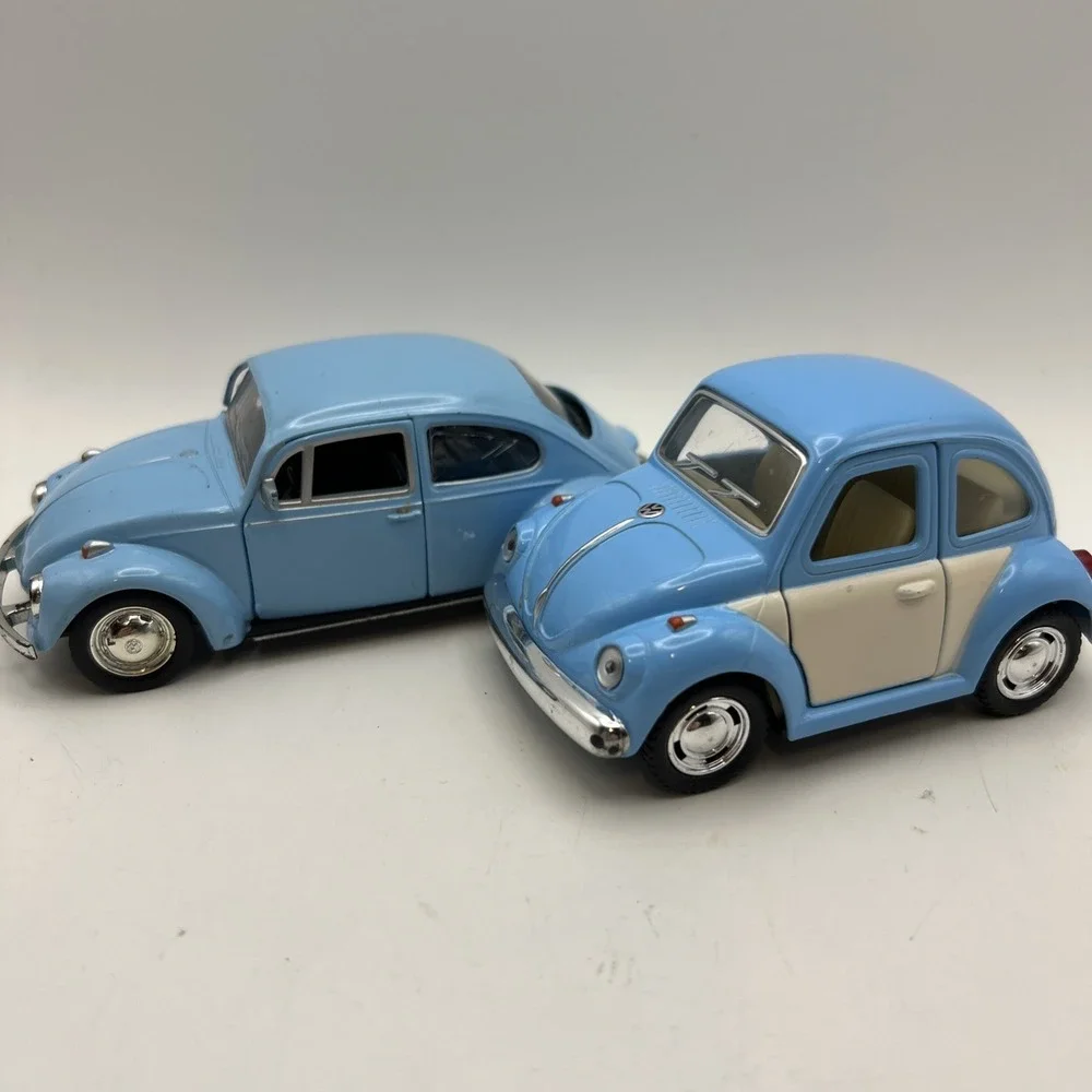 Lot Of 2 Volkswagen Beetle Diecast Model Toy Cars -4